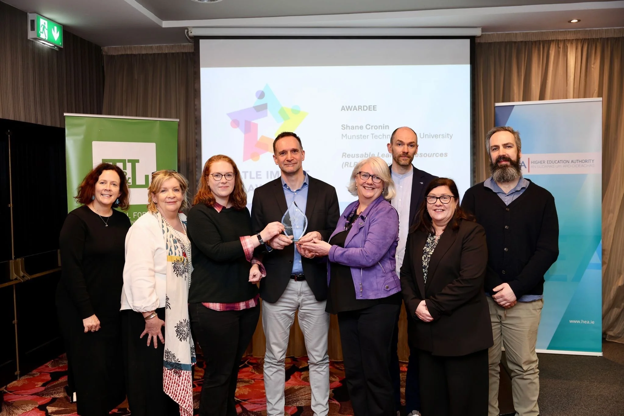Reusable Learning Resources - MTU team with the SATLE Impact Award